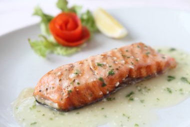 limon soslu somon steak