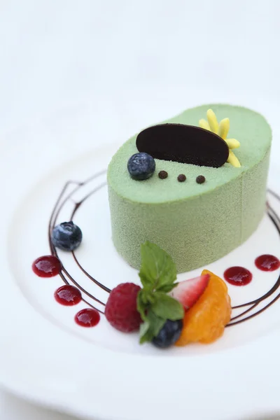 绿茶蛋糕 — 图库照片