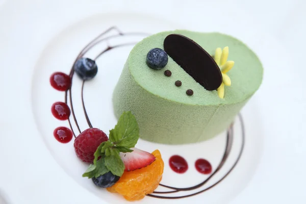 Pastel de té verde —  Fotos de Stock