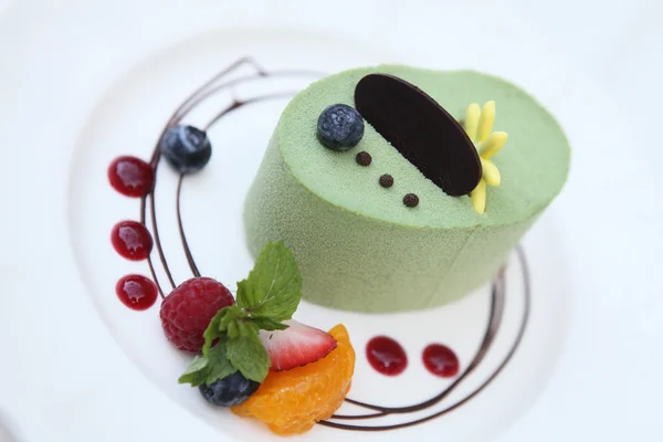 Green tea cake — Stock Photo, Image