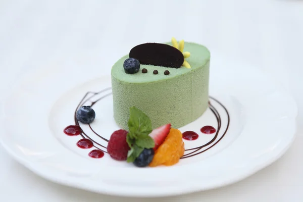 Bolo de chá verde — Fotografia de Stock