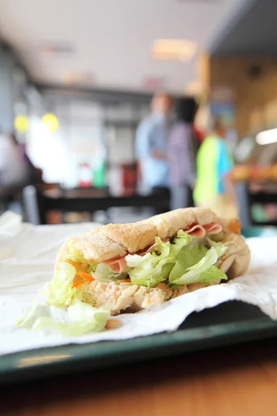 Jamón sándwich y queso — Foto de Stock