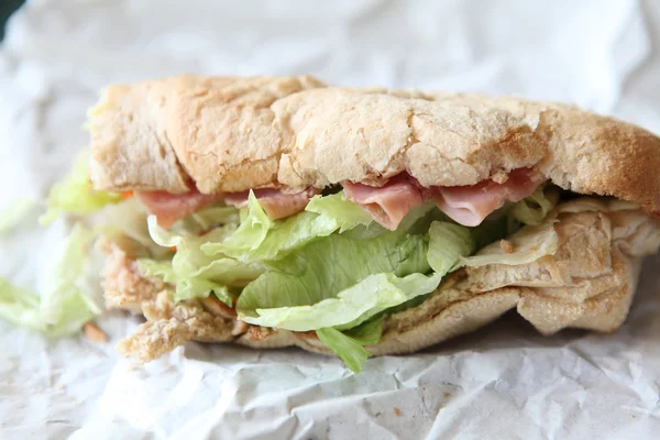 Sandwich jambon et fromage — Photo