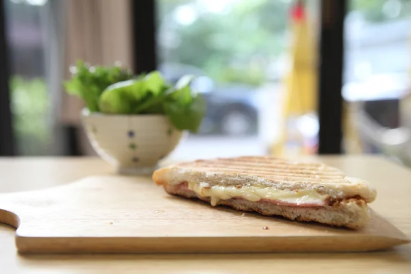 Sandwich skinka och ost — Stockfoto