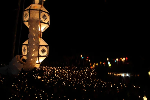 Lantern at night — Stock Photo, Image