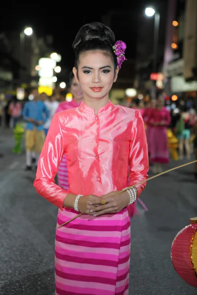 TELA CHIANGMAI - 18 NOVEMBRE: Loy Krathong festival, celebr — Foto Stock