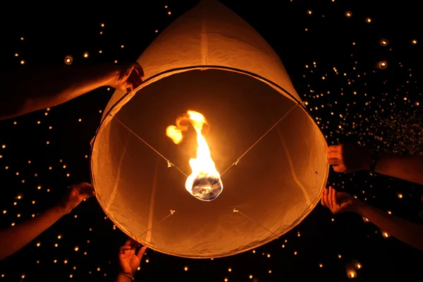 Floating lantern — Stock Photo, Image