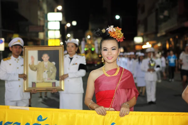 Chiangmai Thajsko - Listopad 18: loy krathong festival, oslavy — Stock fotografie