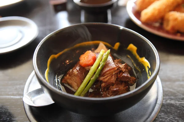 Braised pork belly in Japanese style — Stock Image Braised pork belly in Japanese style Stock Photo
