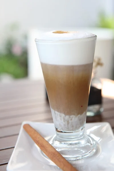 Coffee on wood background — Stock Photo, Image