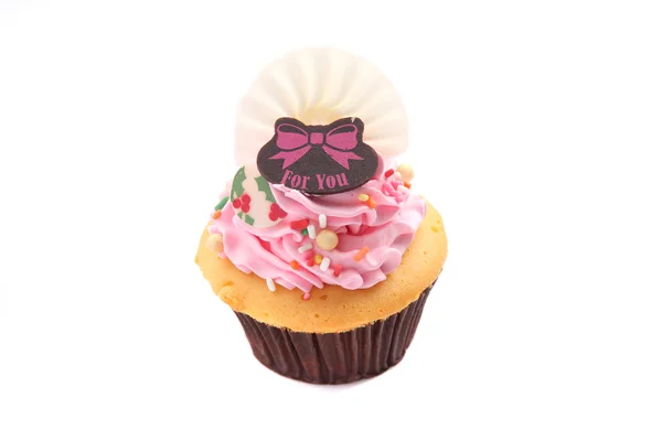Pink cupcake — Stock Photo, Image