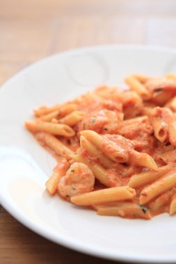 Penne makarna menüsü ve votka domates sosu ile