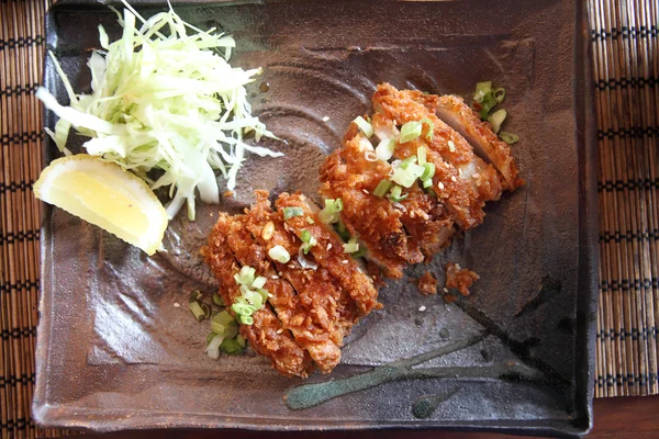 Tonkatsu de porco frito — Fotografia de Stock