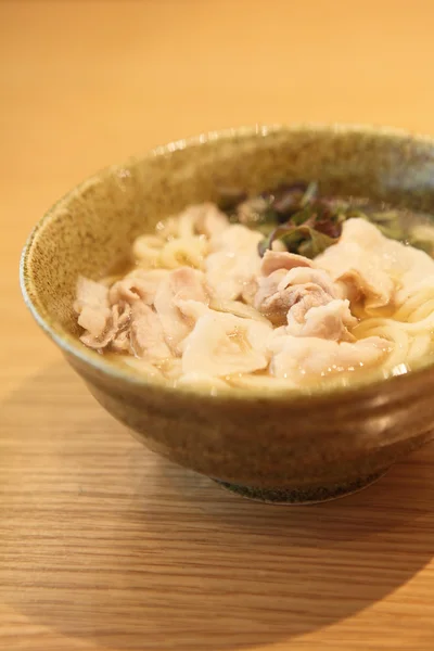 Udon χυλοπίτες με χοιρινό — ストック写真