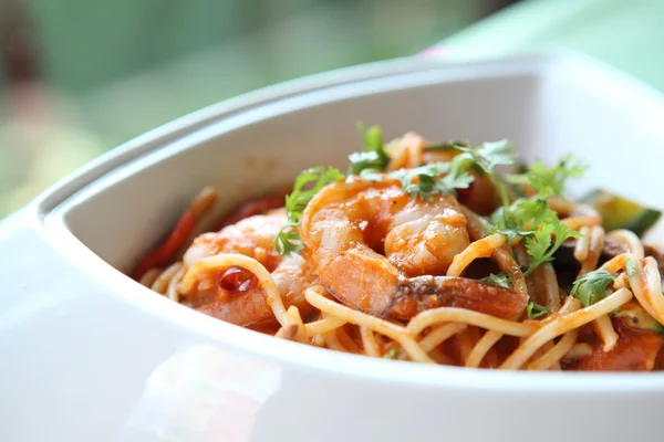 Креветки спагетті — стокове фото