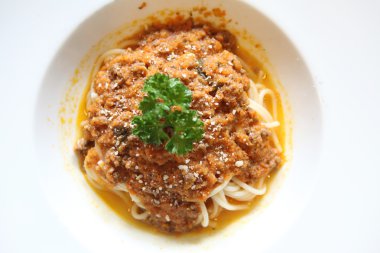 Spagetti sığır bolognese 