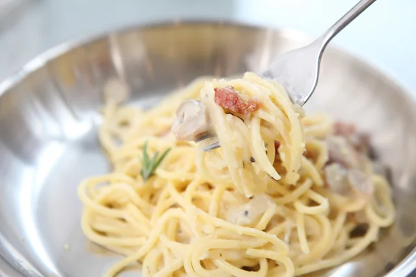 Spaghetti Carbonara — Stockfoto