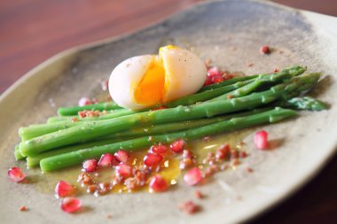 Asparagus With Poached Egg clipart