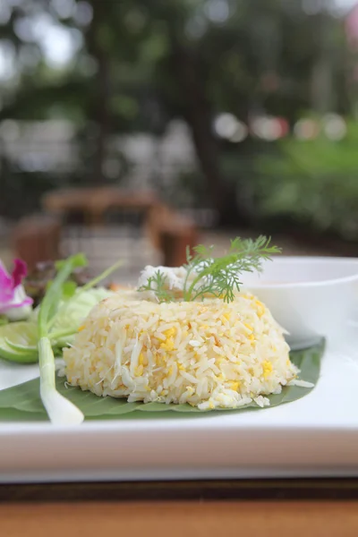 Arroz frito com caranguejo — Fotografia de Stock