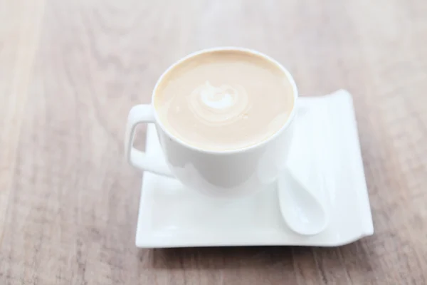 Kaffee auf Holz Hintergrund — Stockfoto