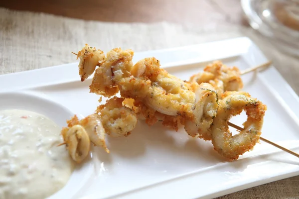 Calamari italian fried squid — Stock Photo, Image