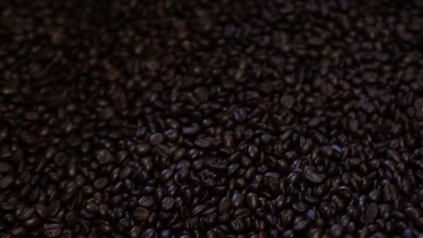 Coffee Beans Roasting Machine Slow Motion — Stock Video