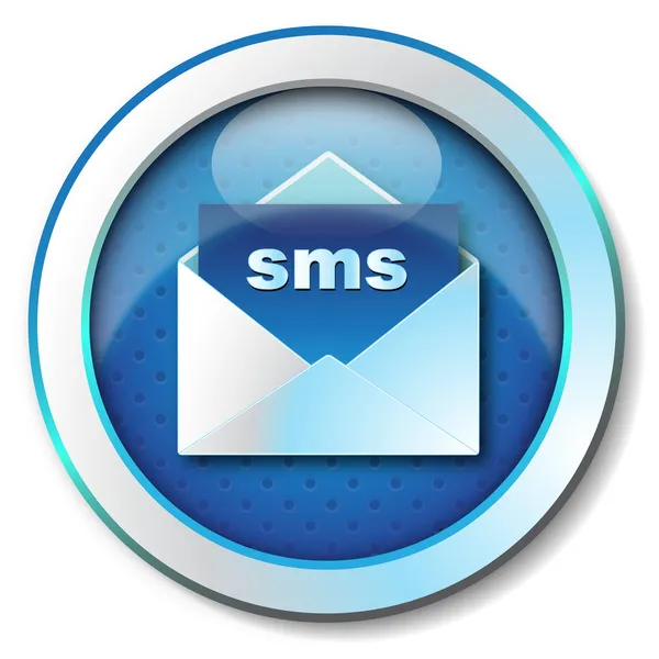 Иконка sms — стоковое фото