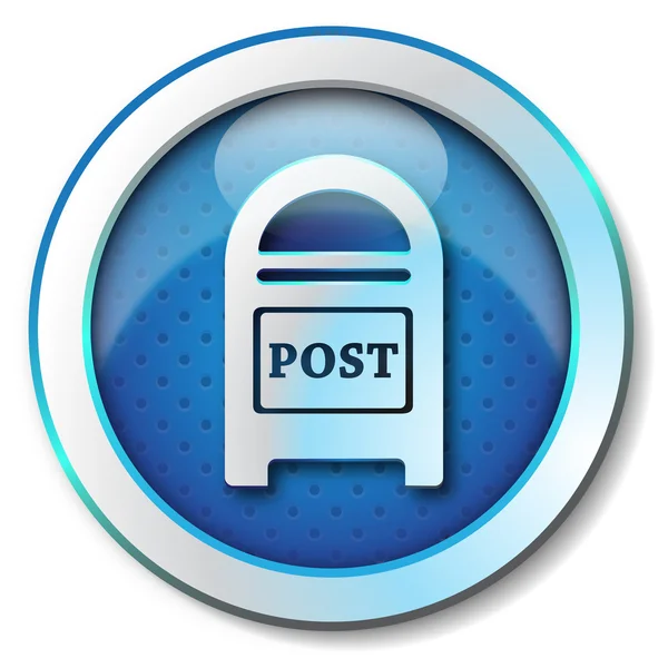 Postbox ikonen — Stockfoto