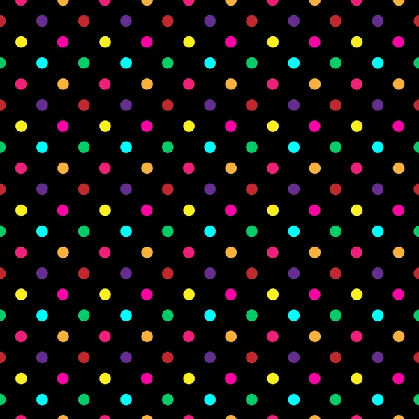Kleurrijke polka dot patroon vector — Stockvector