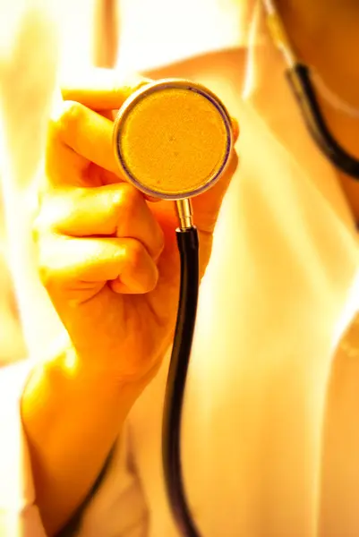 Doctor and stethoscope — Stock Photo, Image