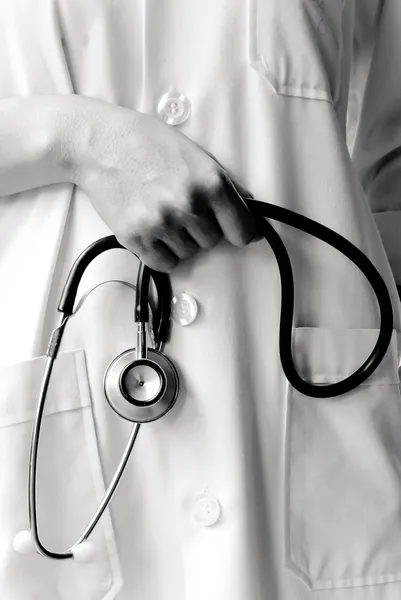 Doktor ve stetoskop — Stok fotoğraf