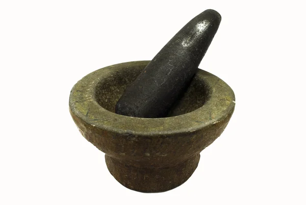 Stone mortar and pestle, thai cooking tool — Stock Photo, Image