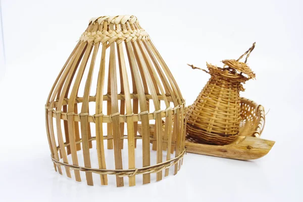 Thailand bamboo fishing trap — Stock Photo, Image