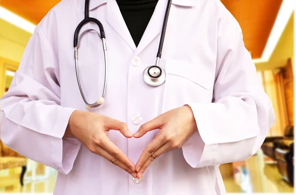 Doctor with stethoscope — Stock Photo, Image