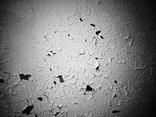 Gebarsten en peeling verf en grunge oude muur met textuur — Stockfoto