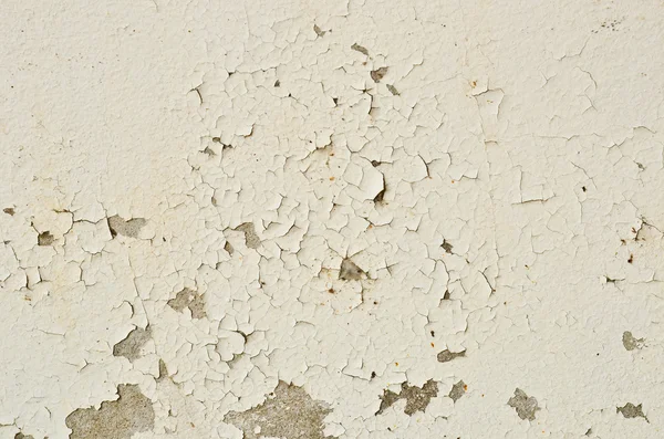 Cracked and peeling paint and grunge old wall with texture — Stock Photo, Image