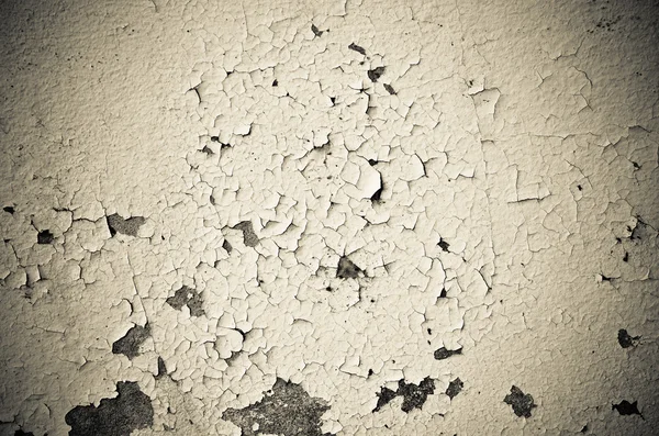 Gebarsten en peeling verf en grunge oude muur met textuur — Stockfoto