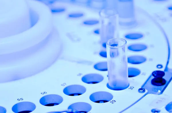 Blood tubes in the laboratory — Stock Photo, Image