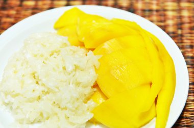 glutinous ryżu zjeść z mango