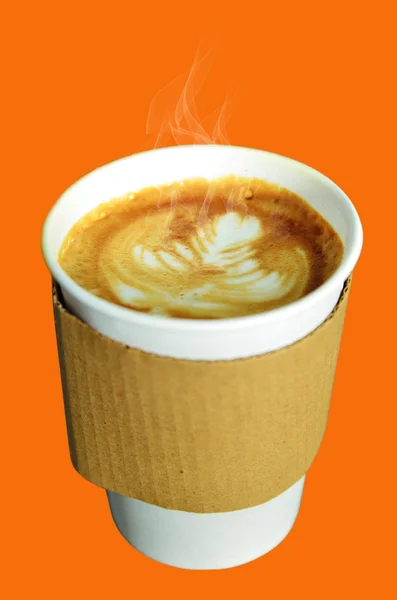 Кофе чашки изолированы — стоковое фото