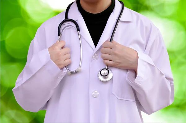 Lékaři bílý laboratorní plášť — Stock fotografie