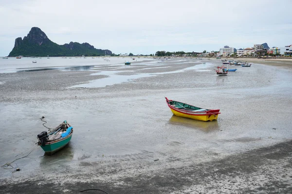 Summer Beach Coast Low Tide Prachuap Khiri Khan Province Thailand — Foto de Stock