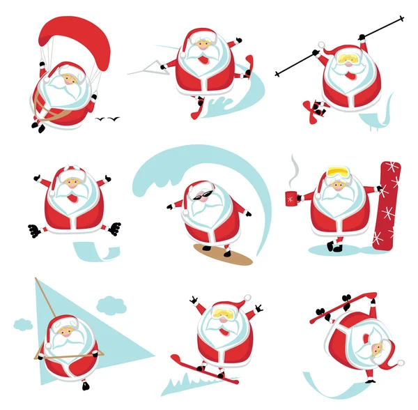 Extreme santa — Stockvector