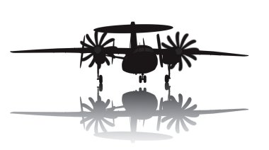 AWACS uçakları siluet