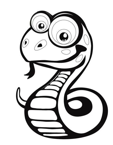 Serpent de bande dessinée — Image vectorielle