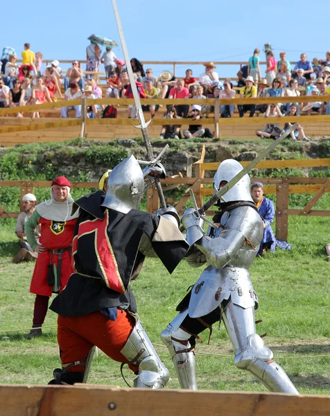 Knights battle — Stock Photo, Image