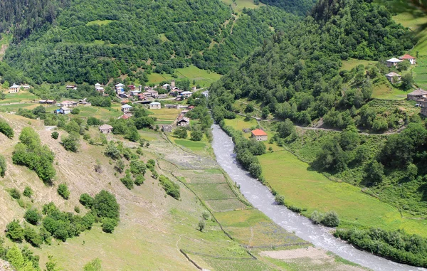 Georgian village — Stock Photo, Image