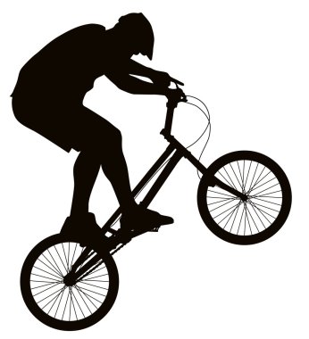 motorcu siluet