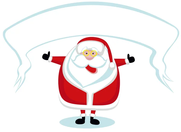 Dibujos animados santa — Vector de stock