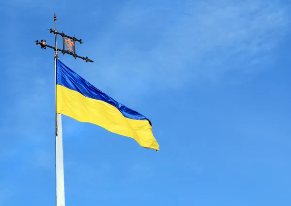 Ukrainska flagga — Stockfoto